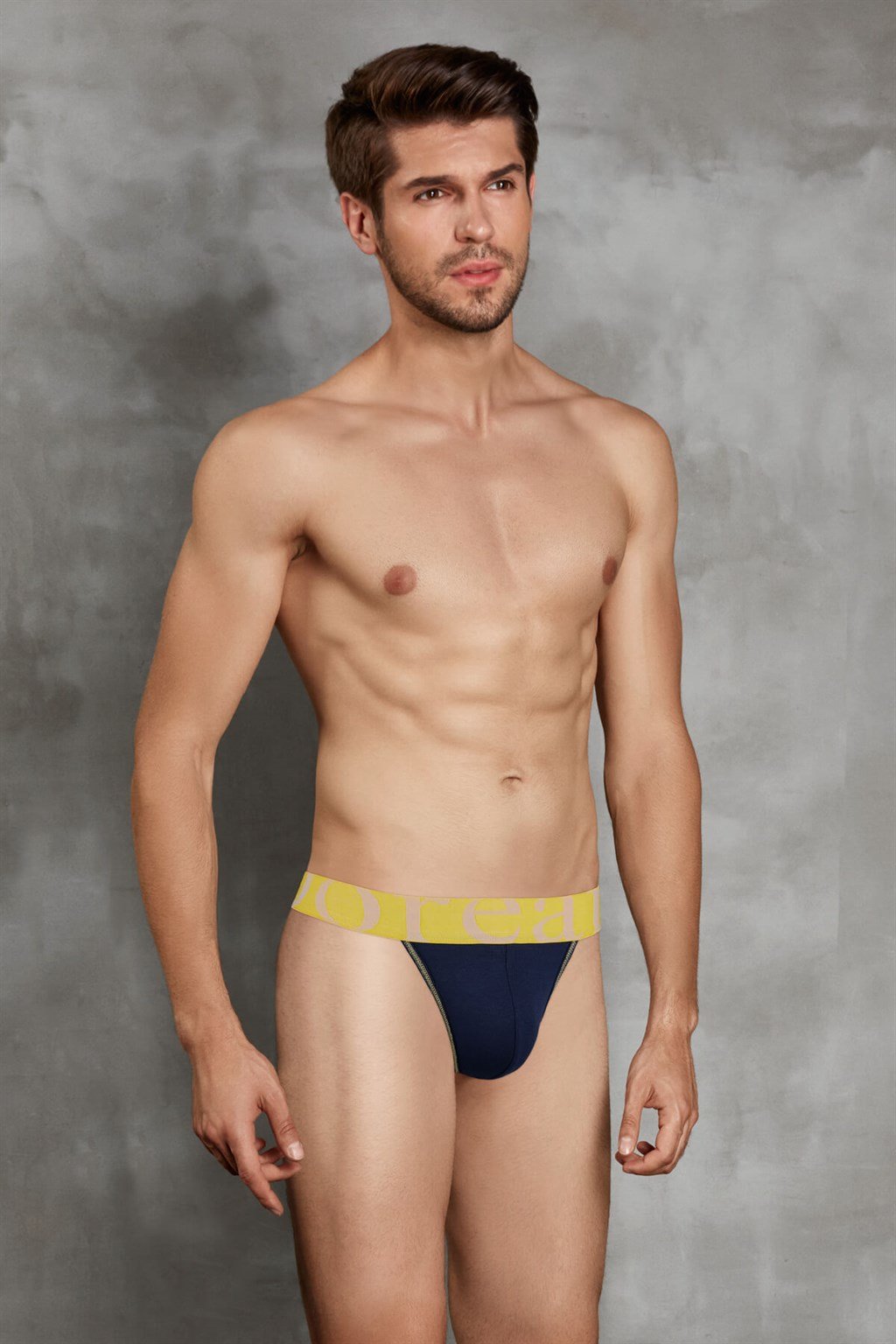 Doreanse 1379 Micromodal Thong in Navy - Front View | Buy Online at Cheeky Craic